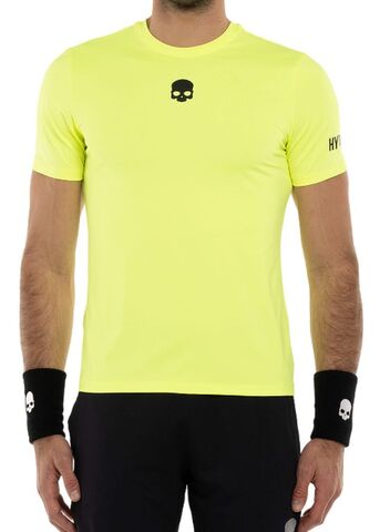 Теннисная футболка Hydrogen Tennis Basic T-Shirt - fluo yellow