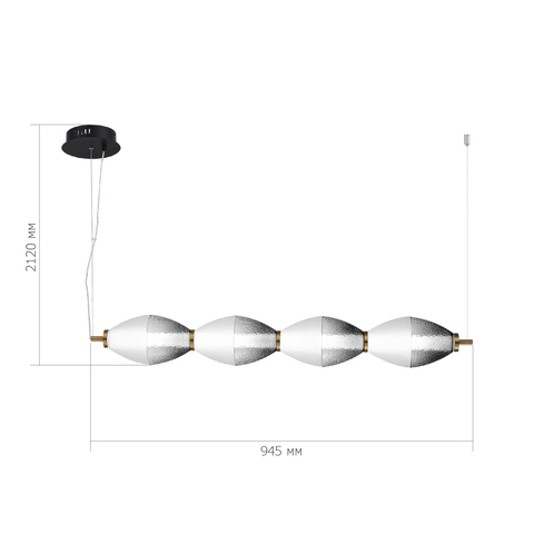 Светильник подвесной ST Luce Ice SL6130.403.24