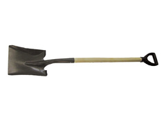 69-0-218 Лопата совковая амер. типа сталь 1,5мм. с черенком в/с и V-образной ручкой, 810мм (Россия)