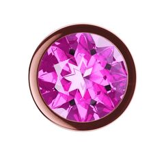 Пробка цвета розового золота с лиловым кристаллом Diamond Quartz Shine S - 7,2 см. - 