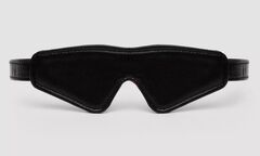 Двусторонняя красно-черная маска на глаза Reversible Faux Leather Blindfold - 