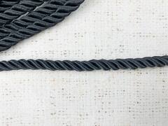 Шнур витой, ш. 0,9 см, чёрный