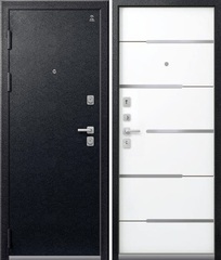 Входная дверь Центурион C-108 Чёрный муар - Белый (2025)