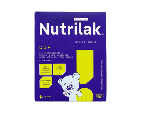 Смесь молочная Nutrilak Соя сухая 350г