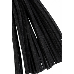 Зажимы на соски «вилки» с кисточками из замши, черный