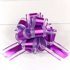 
          Бант Для Упаковки Подарка Ажурный 5 Х 5 См (Фиолетовый)