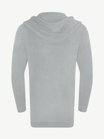 Кардиган с капюшоном из мягкой шерсти