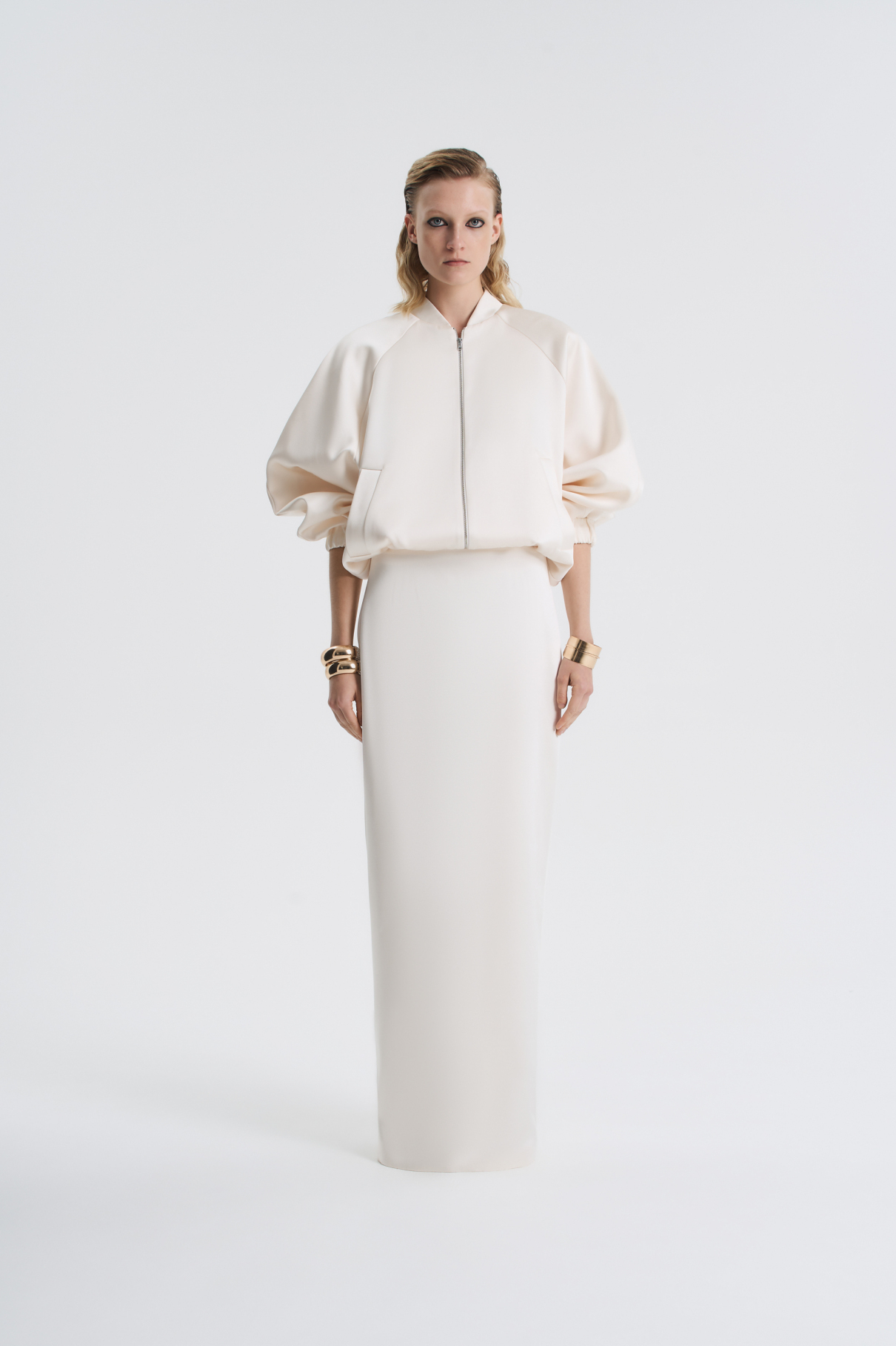 Юбка макси из тафты