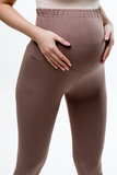Утепленные леггинсы для беременных 13638 тауп