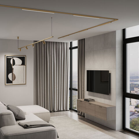 Магнитный трековый светильник Elektrostandard Line Magnetic 85527/01 24W 4000K латунь