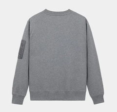 Свитшот Alpha Industries Utility Pocket Crewneck Medium Charcoal Heather (Светло-серый)