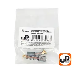 Щетка графитовая UNITED PARTS для MAKITA СВ-100 (аналог 181030-1) 6х10х15мм (90-0458)