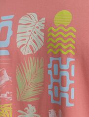 Свободная футболка  с авторским принтом  U49.048 (121394)