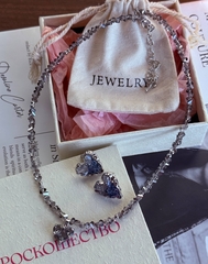 Набор украшений СИЯЙ серьги плюс колье