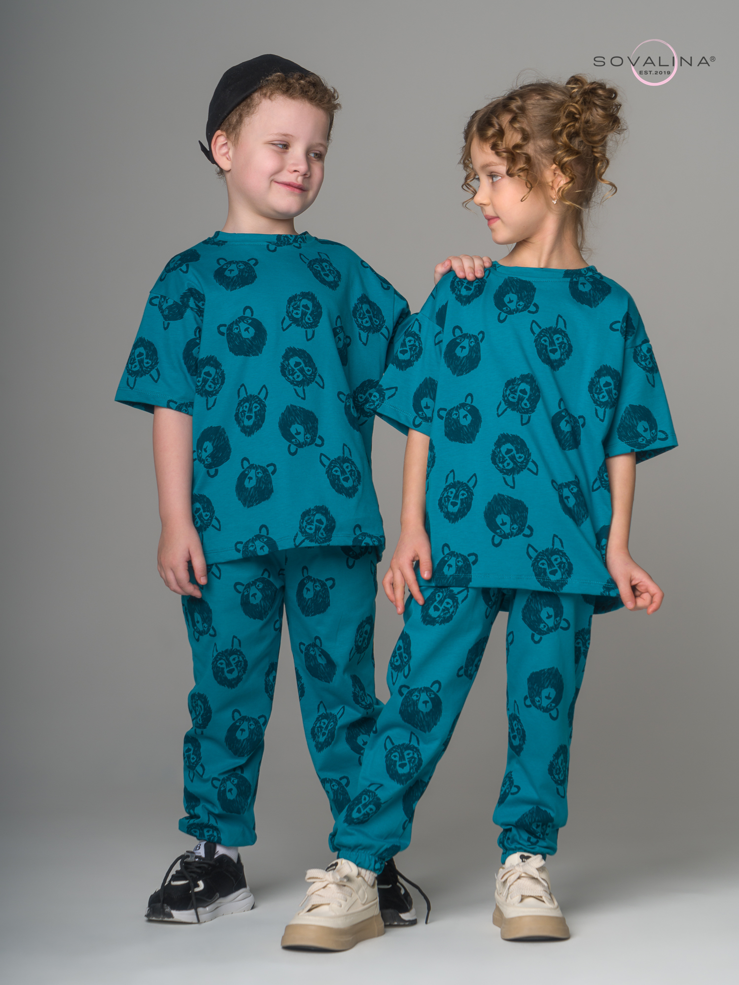 Костюм Daily men волки зеленый