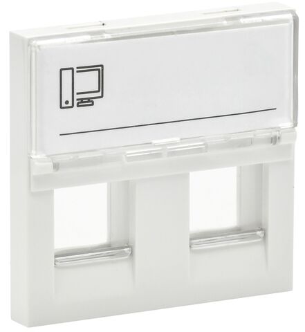 PRIMER Панель лицевая Keystone (2м/2вх) бел. IEK