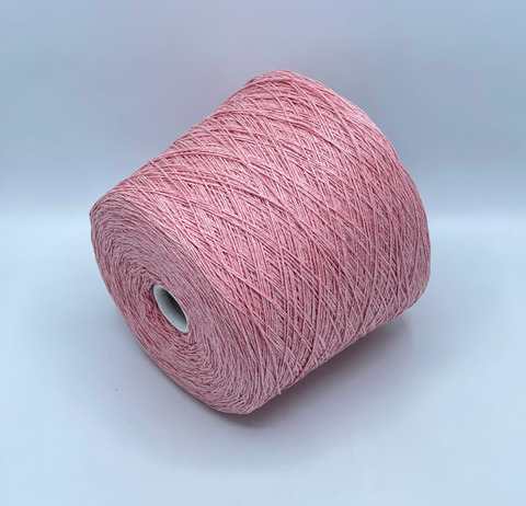 Luxury Selection by Ri.Go, Brina, 320м. 70% Крапива, 30% Лен, Кораллово-розовый,неоднотонный(208/8), 39497