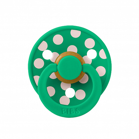 Пустышка латексная BIBS Studio - Polka - Cactus/Petal, 0-6 месяцев