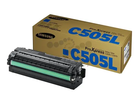 Samsung Toner Cyan CLT-C505L ProXpress SL-C2620DW SL-C2670FW SL-C2680FX синий SU035A