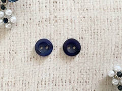 Пуговицы блузочные, d 1,1 см, 2 прокола, темно-синий