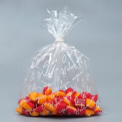 Пакет пропиленовый, С Новым годом, Прозрачный, 12,5*18 см, 10 шт.