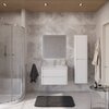 Cezares RELAX-800-2C-SO-GM RELAX База под раковину подвесная с двумя выкатными ящиками, Оружейная сталь, 796x478x500, RELAX-800-2C-SO-GM