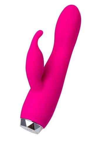 Розовый вибратор с клиторальным стимулятором L'EROINA - 17 см. - ToyFa L EROINA 561003