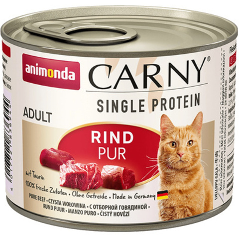 Animonda Carny Single Protein Adult многобелковые консервы с говядиной для взрослых кошек 200 г