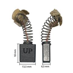 Щетка графитовая UNITED PARTS 6,5х13,5х18мм для MAKITA СВ-155 (аналог 181048-2) (10шт)
