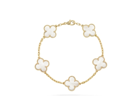 Винтажный браслет Van Cleef & Arpels Alhambra, 5 мотивов