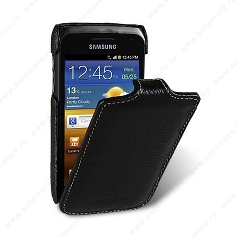 Чехол-флип Melkco для Samsung Galaxy W i8150 Leather Case Jacka Type (Black LC)