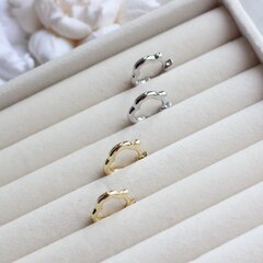 Швензы конго в форме клевера, 17 мм, позолота, Ш264