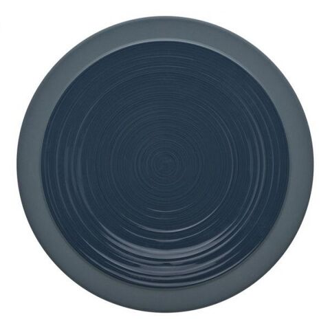 Тарелка обеденная 26см синяя Guy Degrenne Bahia Blue Stone