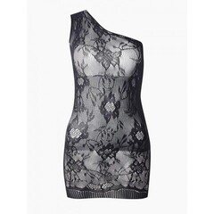 Сорочка черная на одно плечо Impulse, S-L