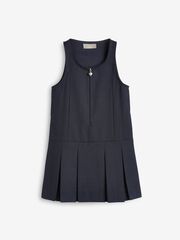 Сарафан школьный на молнии для девочки Next 321-926, Темно-синий