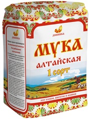 Мука пшеничная хлебопекарная Алтайская Дивинка, 1 сорт, 2 кг