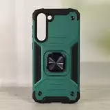 Противоударный чехол Strong Armour Case с кольцом для Samsung Galaxy S23 Plus (Зеленый)