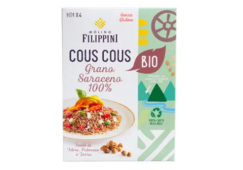 Кускус из гречневой крупы БИО без глютена Molino Filippini, 250г