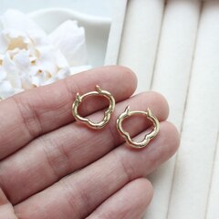 Швензы конго в форме клевера, 17 мм, позолота, Ш264