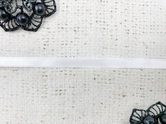 Лента атласная, ш. 0,6 см, белый