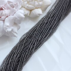 Бусины стеклянные серые круглые 2 мм, К205