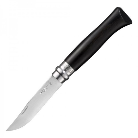 Нож Opinel №8, рукоять эбеновое дерево, подарочная упаковка