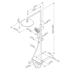 Душевая система AM.PM Like - F0780700