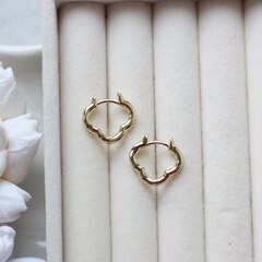 Швензы конго в форме клевера, 17 мм, позолота, Ш264