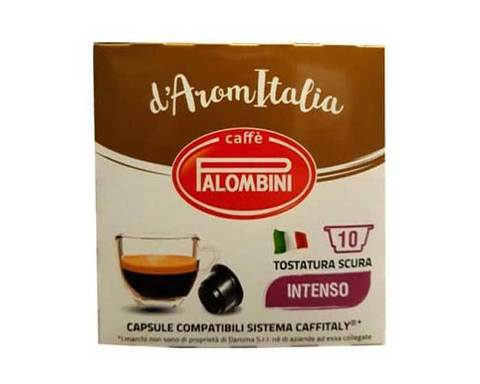 Кофе в капсулах Palombini Intenso, 10 капсул для кофемашин Caffitaly