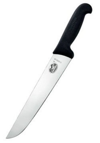 Нож кухонный Victorinox мясника, 36 см, Fibrox, чёрный (5.5203.36)