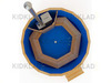 Купель круглая из кедра с пластиковой вставкой ПРЕМИУМ, h120/Ø180/4 см