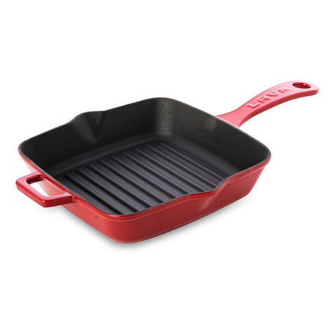 Сковорода-гриль квадратная LAVA 20см 1л красная