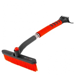 Щетка-сметка для снега со скребком, поворотная голова, 510 мм Stels, 55305