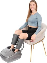 Массажер для ног ВИВО со съемными лимфодренажными манжетами Bradex